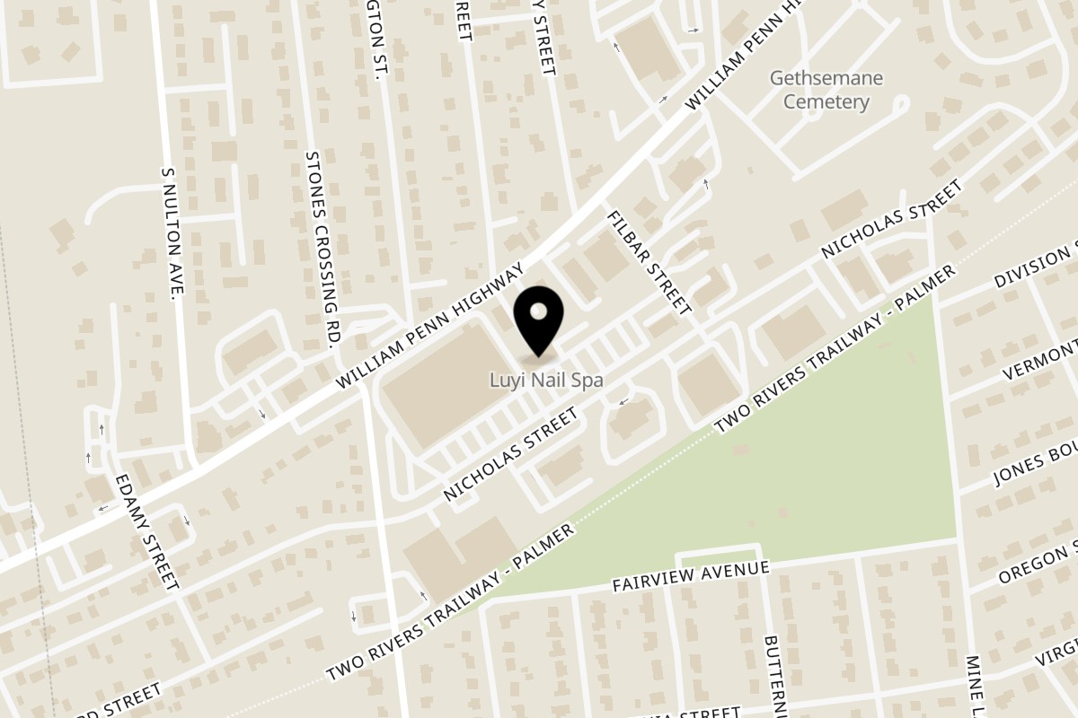 Map showing the location of Marinelli's Pizza on 3725 Nicholas St in Easton